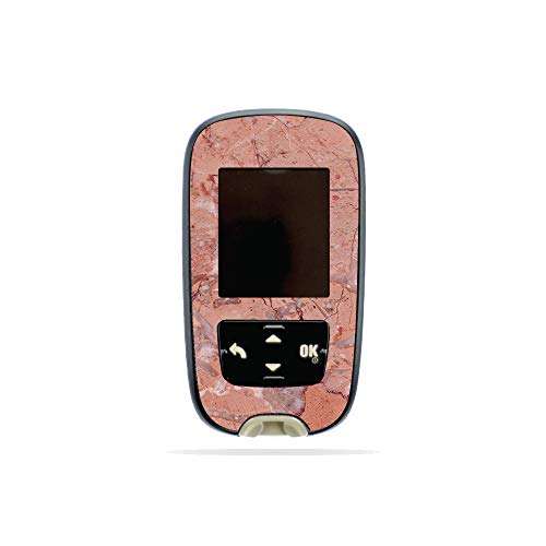 MightySkins Skin Compatible with Accu-Chek Guide - Pink Marble | Protective, Durable, and Unique Vinyl Decal wrap Cover | Easy to Apply, Remove, and Change Styles | Made in The USA 1