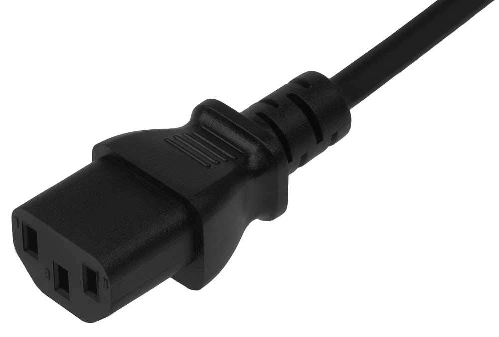SF Cable 6ft 14AWG Low Profile 3-pin Plug NEMA 5-15P to C13 Standard Power Cord, 15Amp, 125Volt 3