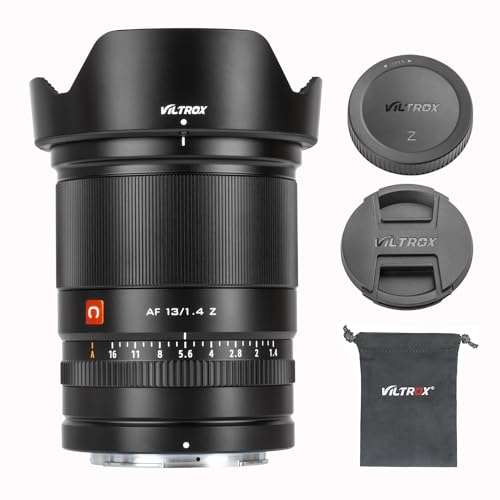 VILTROX 13mm f/1.4 F1.4 Auto Focus Lens for Nikon Z-Mount Camera,Wide Angle APS-C Camera Lens for Nikon Z50 Z30 Z6II Z7II Z5 Z6 Z7 Z9 ZFC 1
