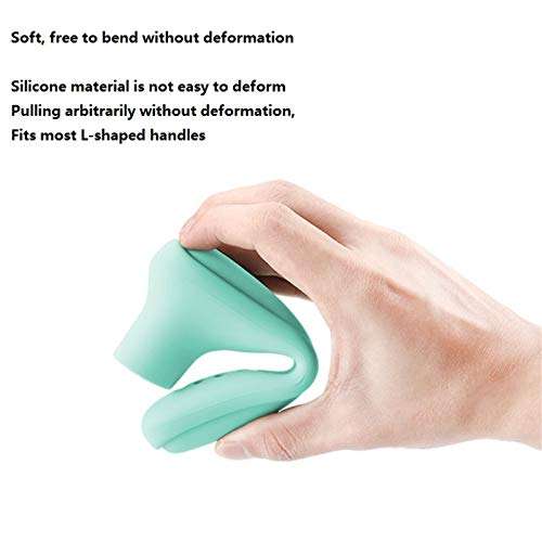 2 Pieces, Door Handle Protective Cover, Anti-Collision Pad, Door Lock, Silicone Door Handle, Gloves, Window Door Handle, Anti-Collision (Beige) 4