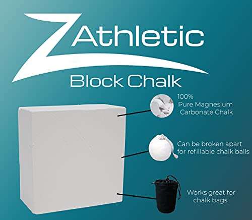Z Athletic 8 Blocks of 2oz Chalk Total 1lb for Gymnastics, Weightlifting, Rock Climbing, Crossfit 2