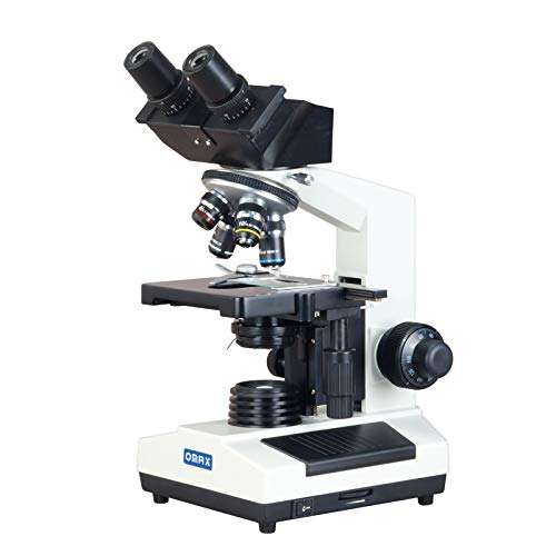 OMAX 40X-2000X Digital Binocular Compound Microscope with Built-in 3.0MP USB Camera and Vinyl Carrying Case and 100 Pieces Glass Slides and Covers 4