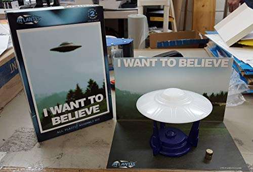 I Want to Believe 5 inch Lighted UFO Atlantis Model Kits 2