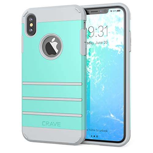 Crave iPhone Xs Max Case, Strong Guard Protection Series Case for Apple iPhone Xs Max - Slate 1