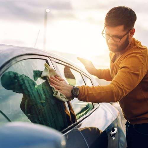 Cleaning Cloth (40 x 40 cm, Peacock), Multi -Purpose Wash Cloth for House, Kitchen, Car, Window, Laptop, LED TV, Mirrors and Furnitures (10) 5