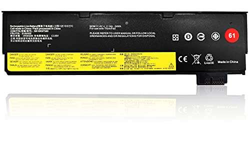 01AV423 SB10K97580 Laptop Battery for Lenovo ThinkPad T470 T570 T480 T580 P51S P52S TP25 A475 A485 Series 61 4X50M08810 01AV422 01AV424 01AV452 01AV490 4X50M08812 01AV427 01AV425 SB10K97584 61 24WH 1