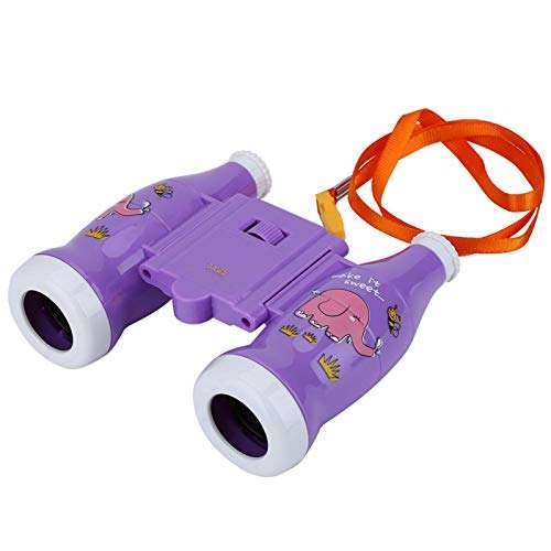 Cocosity Preschool Toy, 6 Times Children Binoculars, Mini Preschool Toy Lightweight Binoculars Toy Home for Children School Educational Preschool(Lavender) 1