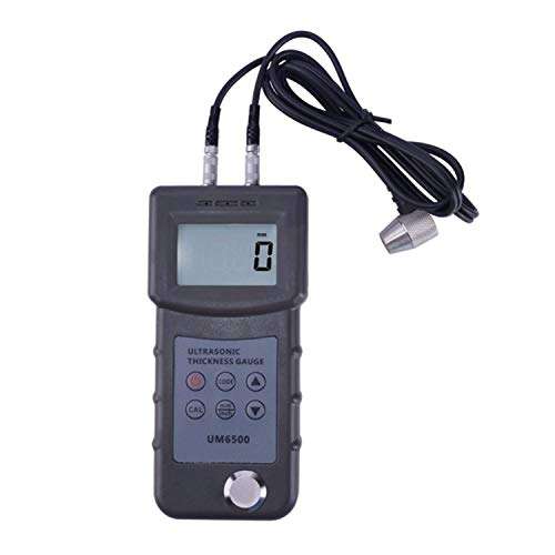 XUXUWA Digital Moisture Meter UM6500 Portable Digital Ultrasonic Thickness Gauge Meter Metal Thickness Meter 1.0-245mm,0.05-8inch (in Steel) 0.1mm,Humidity Tester 1