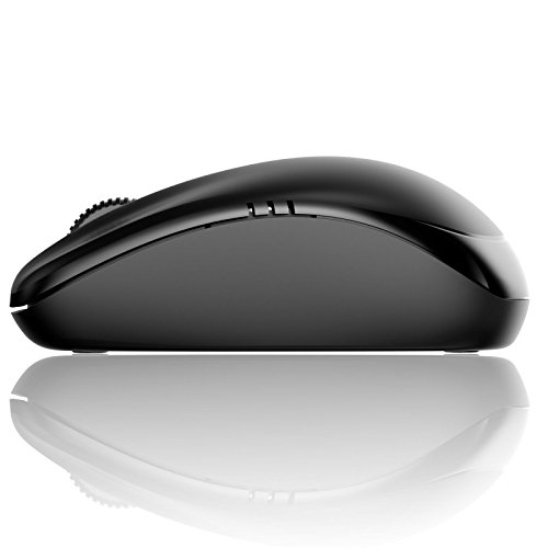 Trands TR-MU337 Wireless Optical Mouse 2.4GHz with Nano Receiver, 800-1600 DPI Adjustable, Photoelectric Sensor, 10m Range, AA Battery Powered for PC Laptop, Ergonomic Ultra-Thin Compact Design 6