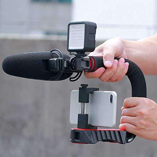 U-Grip Handheld Phone Holder, Video Action Stabilizing DV Bracket Camera Holder Tripod Stand Phone Hand Grip 5