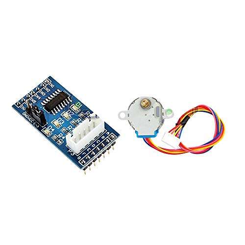 DEVMO 1set 28BYJ-48 Geared Stepper Motor + ULN2003 Driver Test Module Board DC 5V Compatible with Ar-duino 1