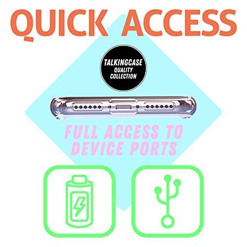 TalkingCase Clear TPU Phone Case for Samsung Galaxy A21, SM-A215U, Zebra Stripe Print, Light Weight, Ultra Flexible, Soft Touch, Anti-Scratch, Designed in USA 4