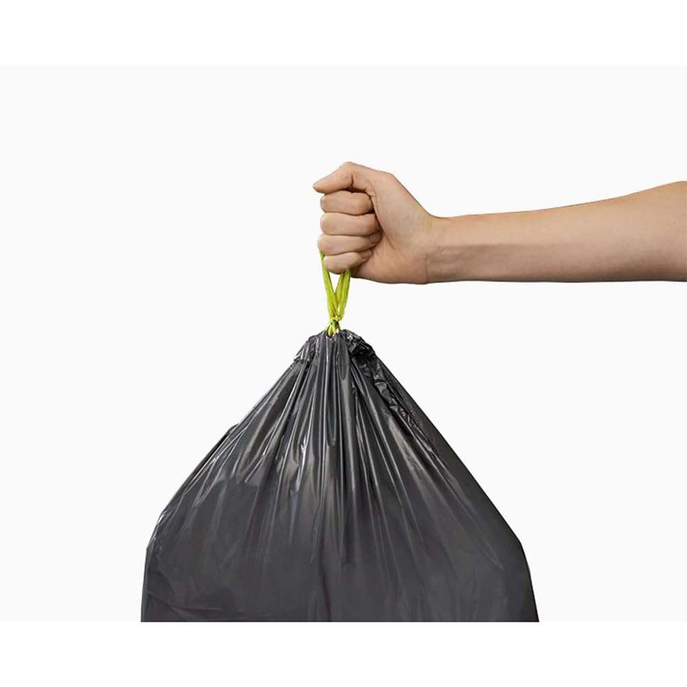 Joseph Joseph IW1 24-36L (6.3-9.5 Gallon) Eco Liners Recycled Bin Liner Trash Bags (20 Pack) - Grey 2