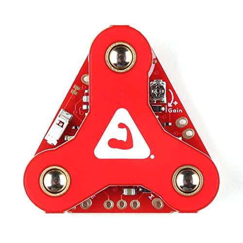 MyoWare Muscle Sensor 2.0 - Compatible with Arduino- All-in-One Electromyography (EMG) Sensor - Keyed Snap Connector 3