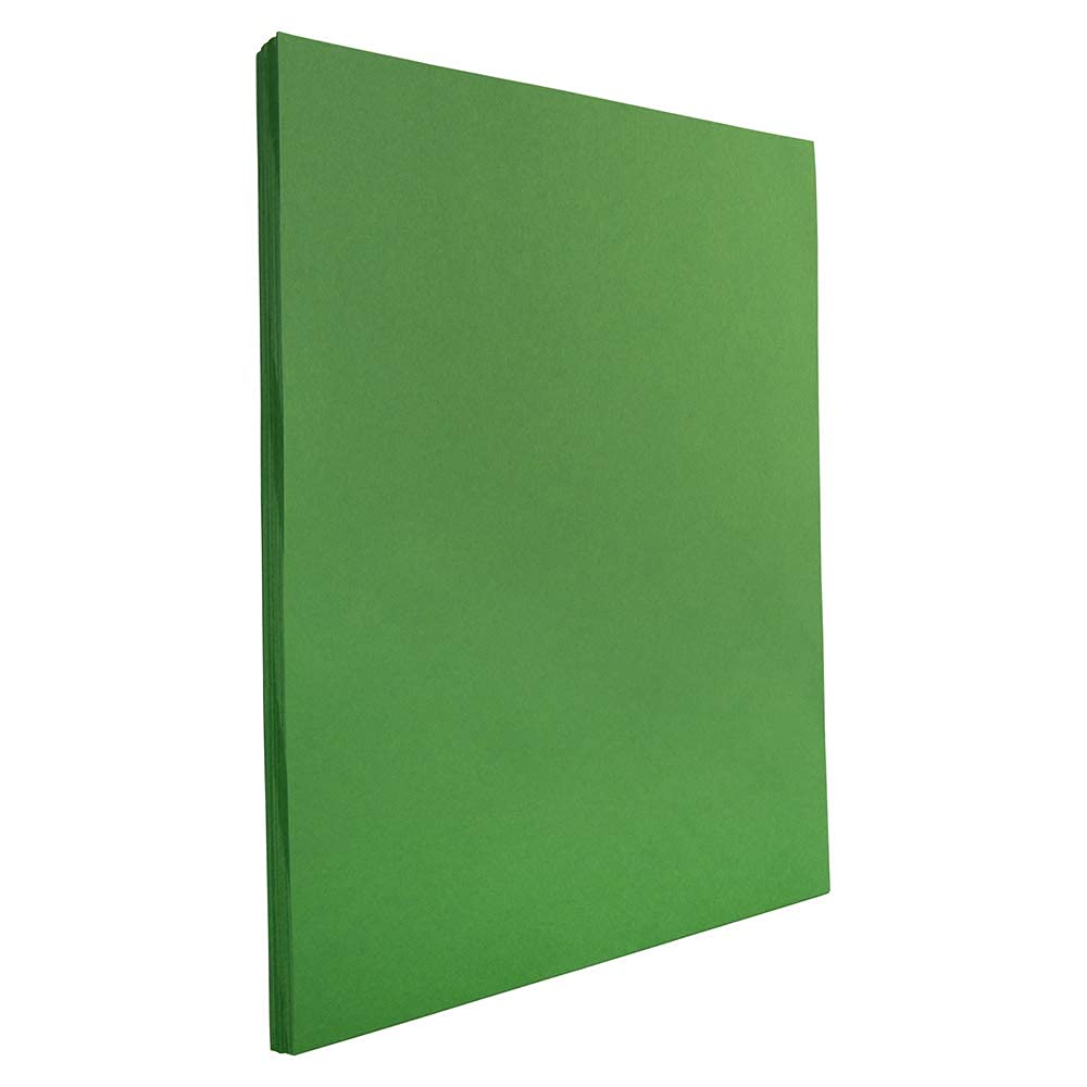 JAM PAPER Colored 24lb Paper - 90 gsm - 8.5 x 11 - Green Recycled - 50 Sheets/Pack 1