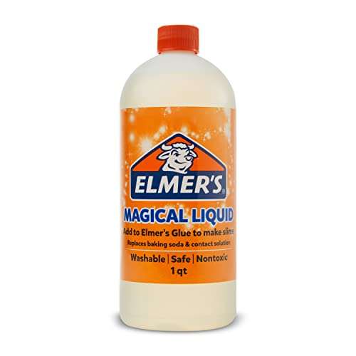 Elmer's Magical Liquid, Slime Activator Solution, Updated Formula for Double Slime Output, Safe and Washable, 1 Quart 1