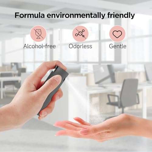 YTT Screen Cleaner, All-in-One Spray & Wipe Cleaner, with Transparent Protective Shell for All Phones, Laptop and Tablet Screens (Gray) 5