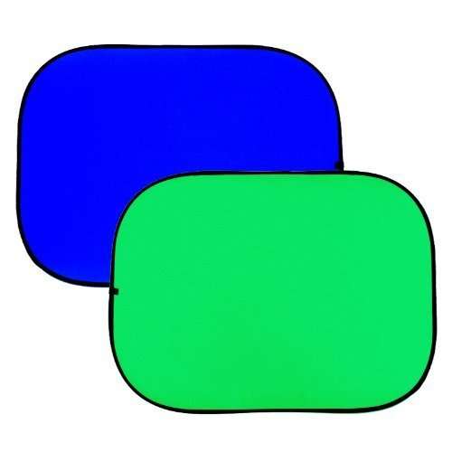 Fancierstudio 2 in 1 Chromakey Green Screen Chromakey Blue Screen Collapsible Backdrop Collapsible Reversible Background 5'x7' Chroma-Key Blue/Green By Fancierstudio RE2010 BG 4