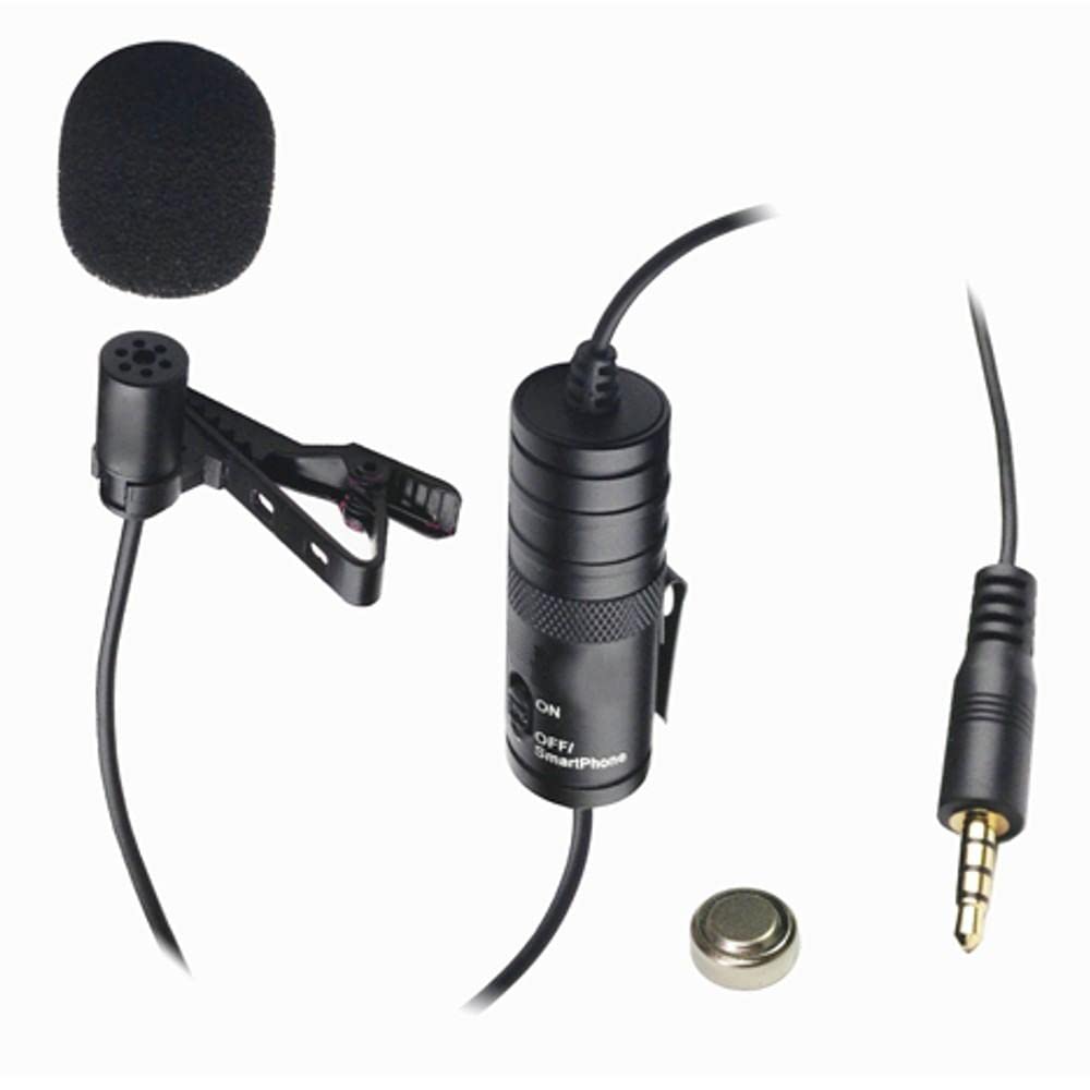 Digital Camera External Microphone Compatible with Canon EOS 77D DSLR Digital Camera, XM-L Wired Lavalier Microphone - 20' Audio Cable - for DSLR's, Camcorders, Video Cameras and Smart Phones