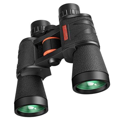 ETZIN Binoculars for Adults - 20x50 Roof Prism Binoculars with Smartphone Adapter Carry Case - BAK4 Prism FMC Lens with Low Light Vision - HD Powerful Boculars for Bird Watching, Hunting, Wildlife. 1