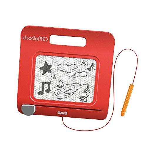 Fisher-Price Kid Doodle Pro Trip - Magic Slate Doodle Board, Red,Doodle & Scribble Boards