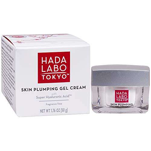 Hada Labo Tokyo Skin Plumping Gel Cream, 50 g with Super Hyaluronic Acid & Collagen | 24 Hour Moisture & visible Line Plumping Fragrance & Paraben Free Non-Comedogenic (Packaging May Vary) 1