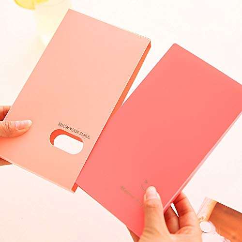 Kpop Photocard Holder Book 3 Inch Mini Photo Card Album 120 Pockets Card Stock Small Lomo Card Holder(Pink) 5