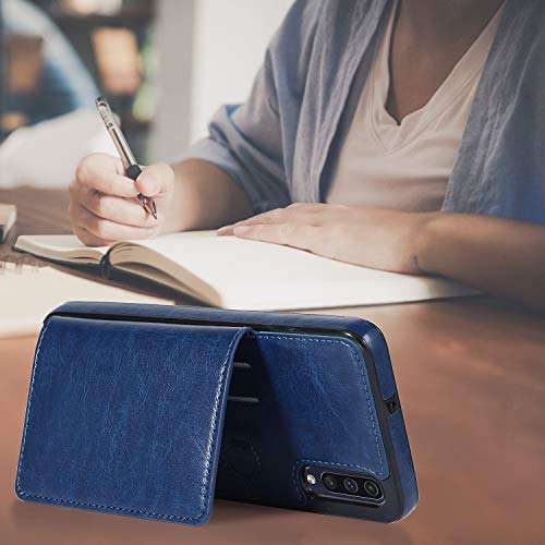ZYZX Wallet Phone Case for Samsung Galaxy A50/A50S/A30S, with Credit Card, PU Leather Double Magnetic Protective Cover Case for Samsung Galaxy A50 SK White 6