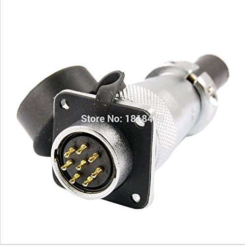 Davitu Electrical Equipments Supplies - PLS28-8 waterproof rubber 8 pin cover, plug flight connector, 10A AC 250 V