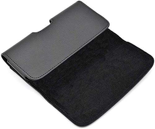 Samsung Galaxy Mega 6.3 Horizontal Leather Case with Magnetic closure with belt clip and belt loops + Cell Phone Antenna Booster and Anti Radiation Shield 3