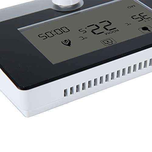 Digital Programmable Temperature Controller Fahrenheit and Centigrade Thermostat for Electric Heating Equipment and Wall-Hung Boiler Heating System(black) 4