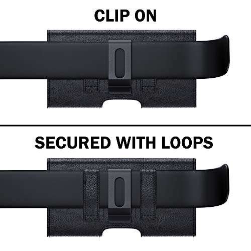 Bomea Holster for Google Pixel 7, 6a, 4a 5G, Galaxy A10e, A01, S22, Note 10, Cell Phone Belt Holder Case with Belt Clip, ID Card Storage Pouch Cover (Fits Google, Samsung Phone with Otterbox Case) 5