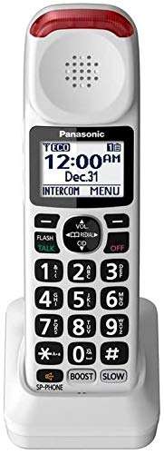 Panasonic KX-TGM420W + (3)KX-TGMA44W Amplified Cordless Phone with Digital Answering Machine Expandable upto 6 Handsets and Voice Volume Booster 40 dB 5