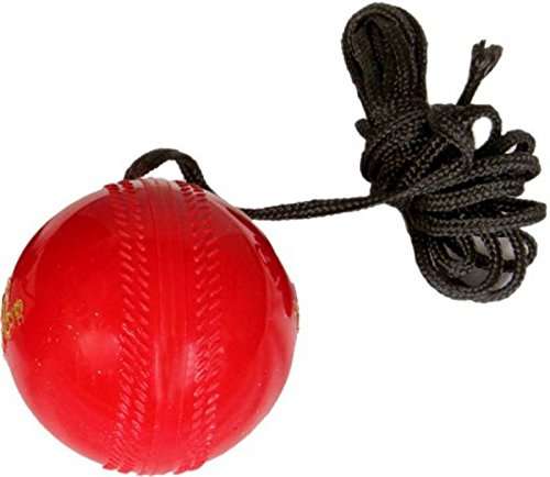 TIMA Hanging Rubber Cricket Practice Ball, Standard (Red) 3