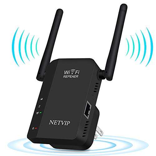 WiFi Range Extender Signal Booster for Home Internet Repeater Super Blast with Ethernet Port 300Mbps, Access Point/Repeater Mode, Hign Gain External Antenna Stable Connection, Easy to Set 1