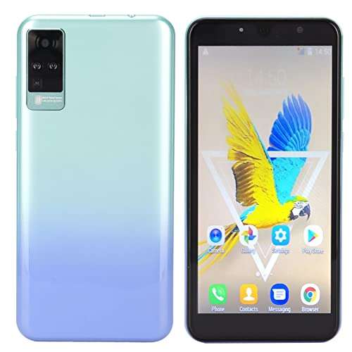 Zyyini 6.1 Inch Unlocked Cell Phone, 3G Smartphone with Face Recognition for Android, 12GB 512GB, Mobile Phone with WiFi, BT, FM, GPS, Face Recognition(Blue)