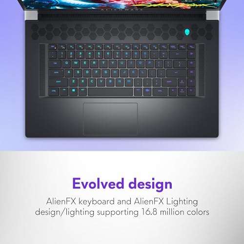 Alienware X17 R2 VR Ready Gaming Laptop - 17.3-inch FHD 360Hz 1ms Display, Core i7-12700H, 16GB RAM, 1TB SSD, NVIDIA GeForce RTX 3070Ti 8GB GDDR6, Bluetooth, Wi-Fi 6, USB-C, Windows 11 Home - White 4