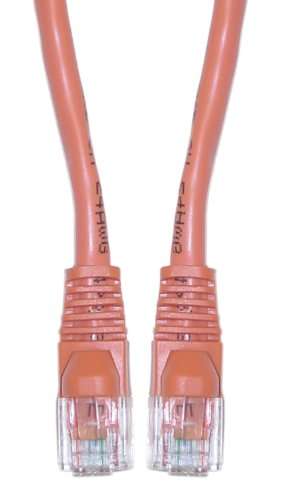 Offex Cat5e Ethernet Crossover Cable, Snagless/Molded Boot, 5-Foot, Orange (OF-10X6-33305) 1