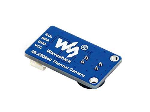 MLX90640 IR Array Thermal Imaging Camera Module 32×24 Pixels 110° Field of View with I2C Interface Compatible with Raspberry Pi/Arduino(ESP32)/STM32,3.3V/5V Operating Voltage 6