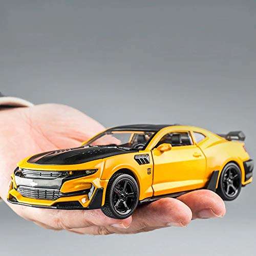 MTG Metro Toys & Gift Chevrolet CAMARO1:32 Diecast Scale Model Alloy Metal Pull Back Toy car for Kids with Openable Doors & Light, Music Toy Vehicle for Kids - Colors as Per Stock 5