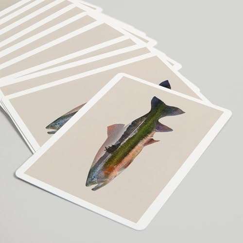 Lantern Press Trout, Double Exposure (52 Playing Cards, Poker Size Card Deck with Jokers) 5