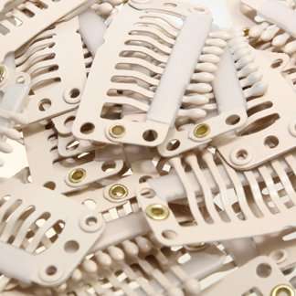 Clip for hair extension, snap clip for DIY use, blonde 20pcs 2