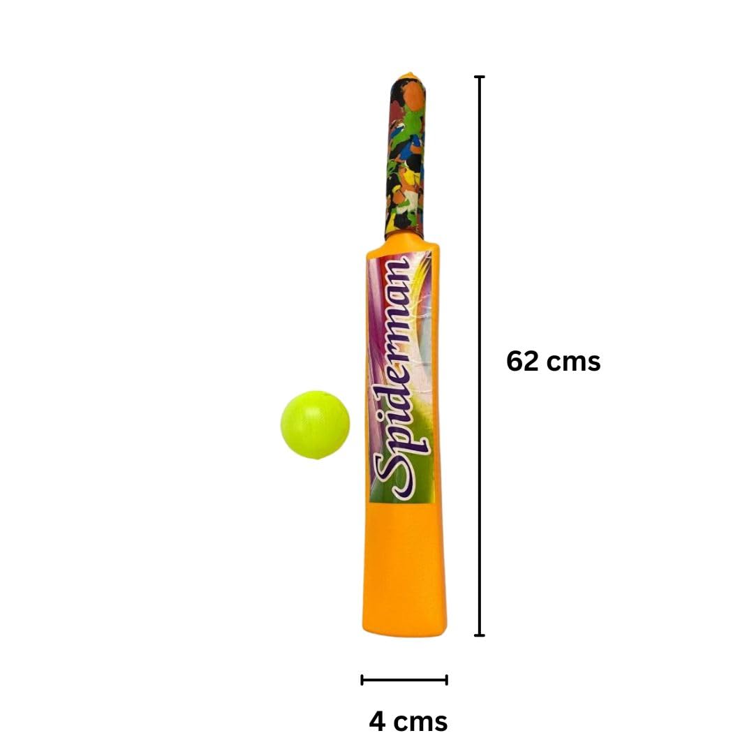 Prapti mart Pack of 2 bat with Ball Combo Plastic Material Toys for Boys Girls Kids Sports bat Cricket Equipment 4