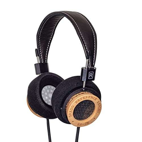 GRADO RS2x Reference Series Open-Back Headphones – Wired Over-Ear Audiophile Headphones with 44mm X Drivers – Maple & Hemp Wood Chambers – Hand-Assembled in Brooklyn, NY