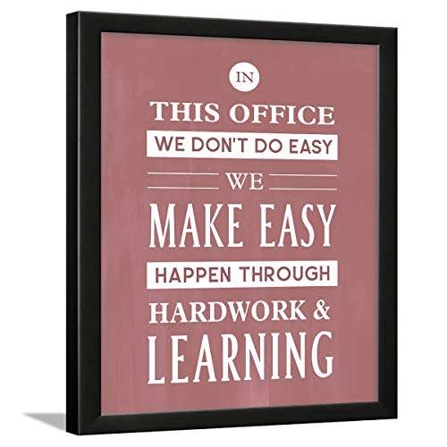 Chaka Chaundh - Office Quotes Frames - Motivational Quotes Wall Frames for Office - Office Business Quotes Wall Frame - Office Quotes Poster -Team Work & Hard Work Quotes Wall Framed Posters - (13.6 X 10.6 Inches) 1