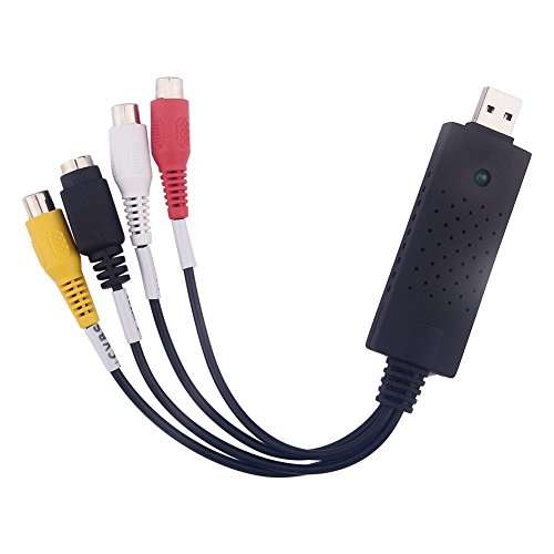 Yosoo USB 2.0 VHS to DVD RCA Converter Adapter Video Capture Card for Win XP 7 5