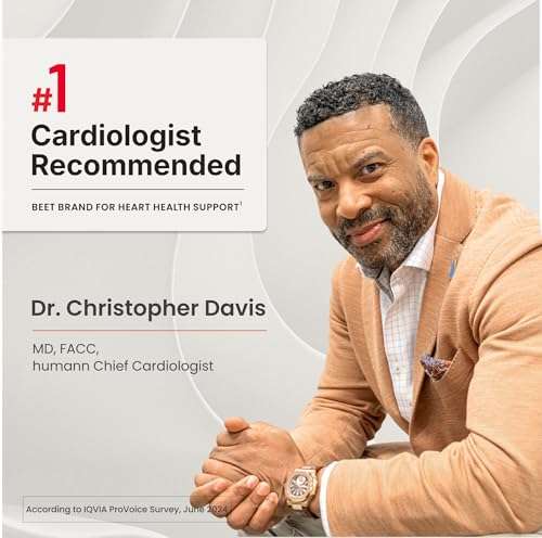 Humann SuperBeets Heart Chews, Nitric Oxide and Blood Pressure Support, Grape Seed Extract & Non-GMO Beet Root Powder Energy Supplement, Pomegranate Berry Flavor, 60 Count 4