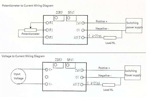 NOYITO Voltage to Current Module 0-5V to 0-20mA 4