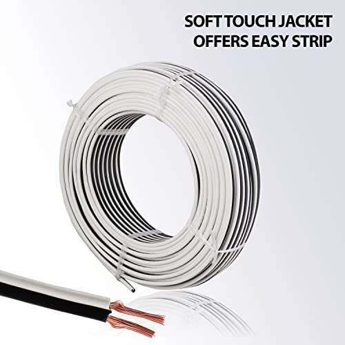 AllExtreme 16 Awg TPW (RD/FT) Speaker Wire for Home Audio System High-Performance Copper Wire with PVC Finishing, (90 Mtrs) 2