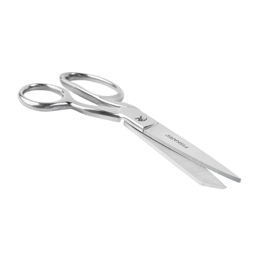 Fiskars Forged Scissors - 8" Stainless Steel - Paper and Fabric Scissors for Office, Arts, and Crafts - Silver 3